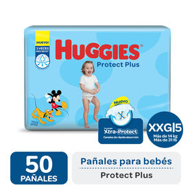 PAÑAL HUGGIES PROTECT PLUS XXG x50