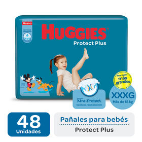 Pañales Huggies Protect Plus Xxxg X 48 Unidades