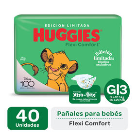 Pañales Huggies Flexi Comfort Jumbo G Edición Limitada