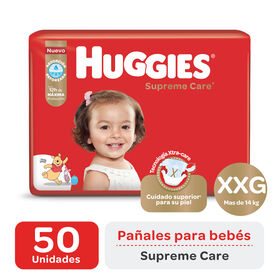 Pañales Huggies Supreme Care Cuidado Superior XXG x 50 Unidades